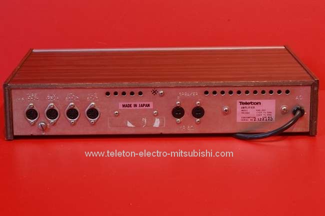 Amplificateur TELETON SAQ 307,dos de l'appareil,