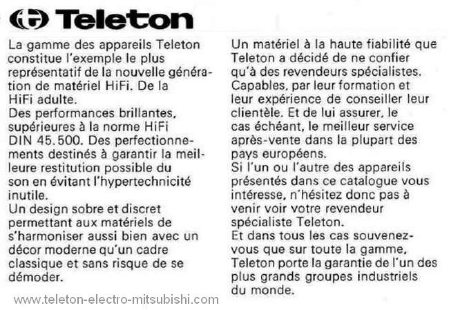 presentation TELETON 1975